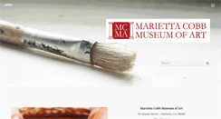 Desktop Screenshot of mariettacobbartmuseum.org