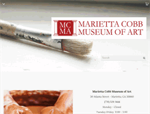 Tablet Screenshot of mariettacobbartmuseum.org